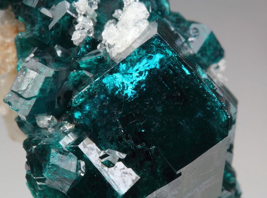 gemmy DIOPTASE,  QUARTZ, CALCITE