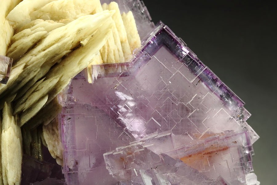 FLUORITE with PHANTOMS, BARYTE