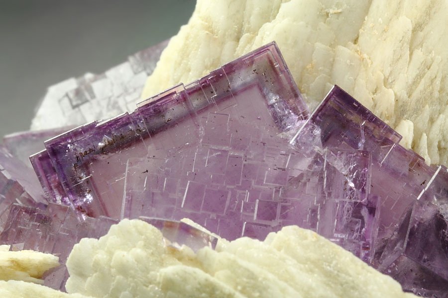 FLUORITE with PHANTOMS, BARYTE