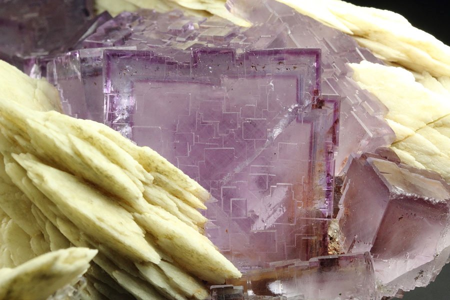 FLUORITE with PHANTOMS, BARYTE