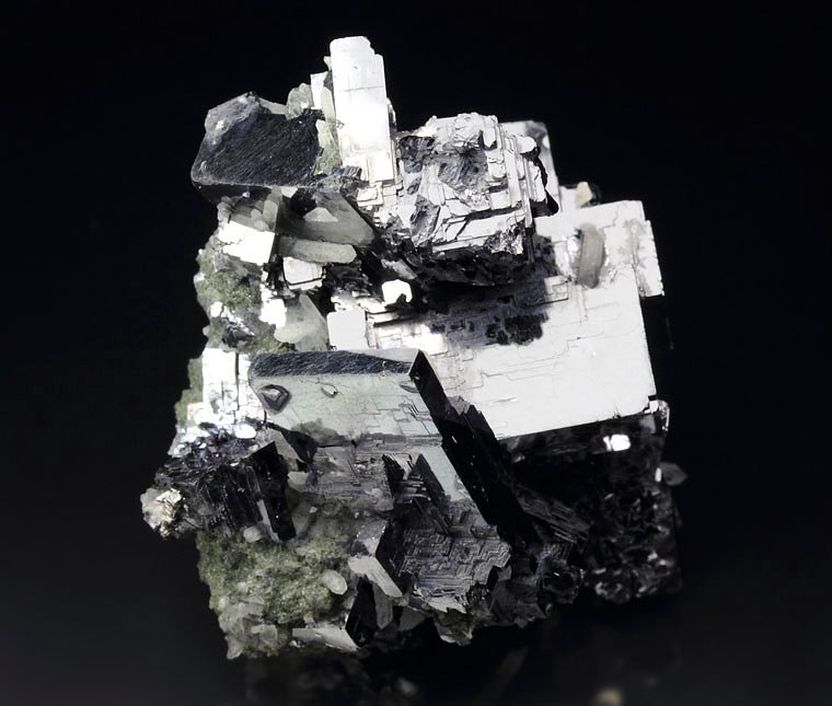 skeletal GALENA, QUARTZ