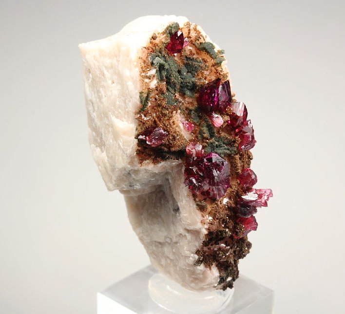 gem ROSELITE, HETEROGENITE