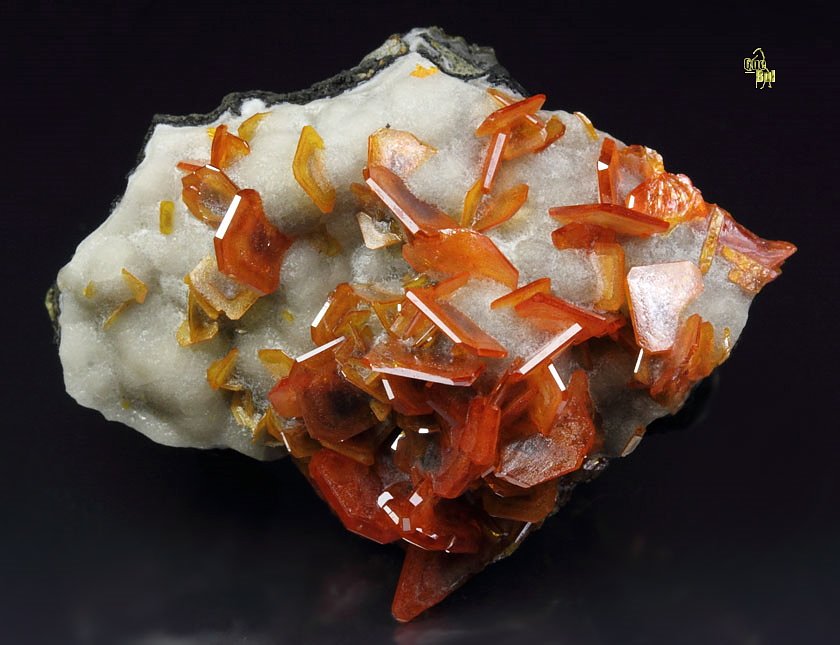 WULFENITE, CERUSSITE