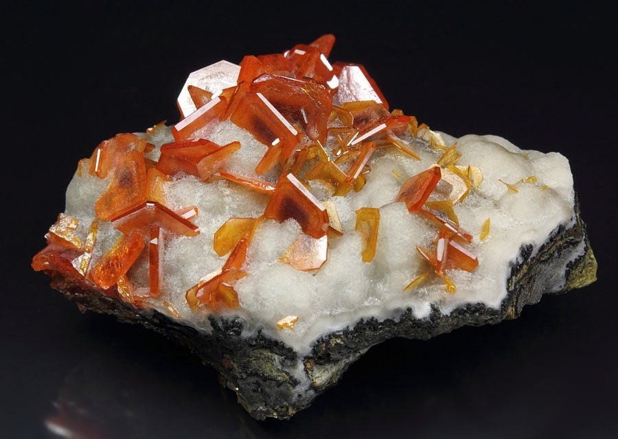 WULFENITE, CERUSSITE