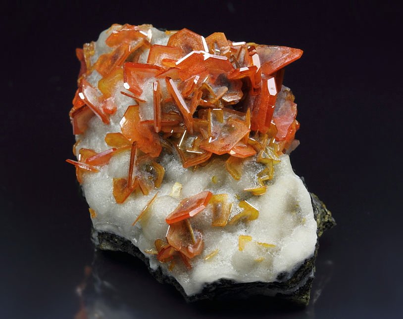 WULFENITE, CERUSSITE