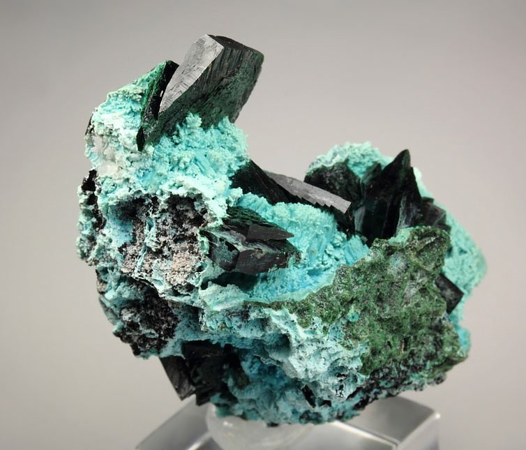 crystallized MALACHITE, CHRYSOCOLLA