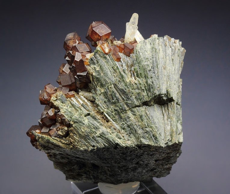 GARNET var. ANDRADITE, HEDENBERGITE, QUARTZ