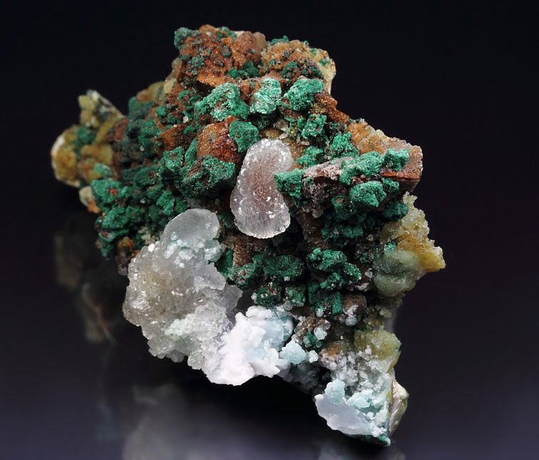 SMITHSONITE, MALACHITE, DOLOMITE