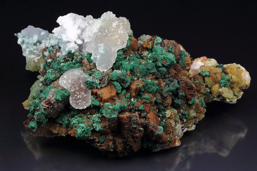 SMITHSONITE, MALACHITE, DOLOMITE