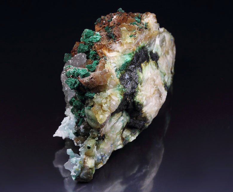 SMITHSONITE, MALACHITE, DOLOMITE