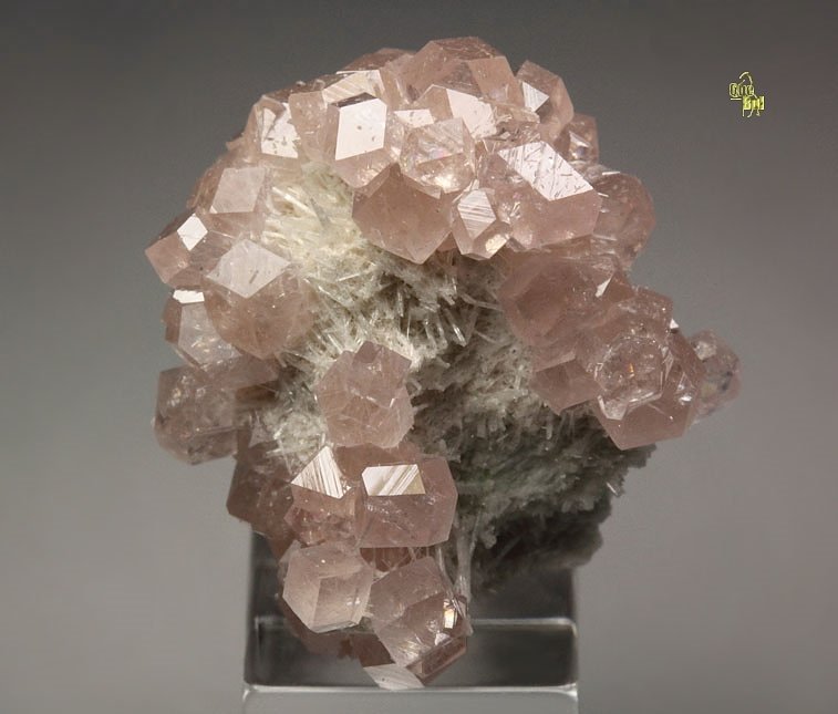 gem pink GARNET var. GROSSULAR, DIOPSIDE