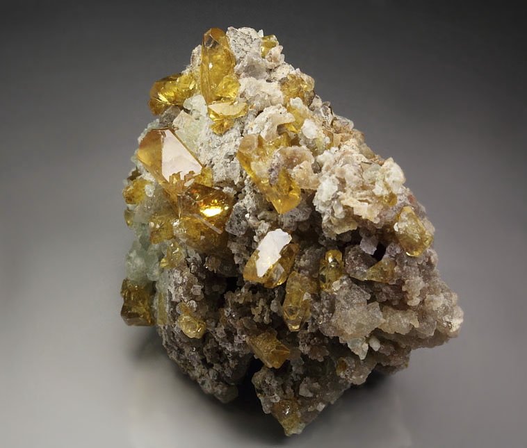 gem BARYTE bi-terminated, FLUORITE