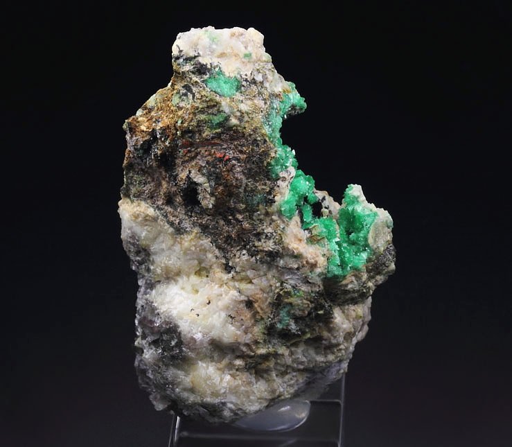 ANNABERGITE, FLUORITE