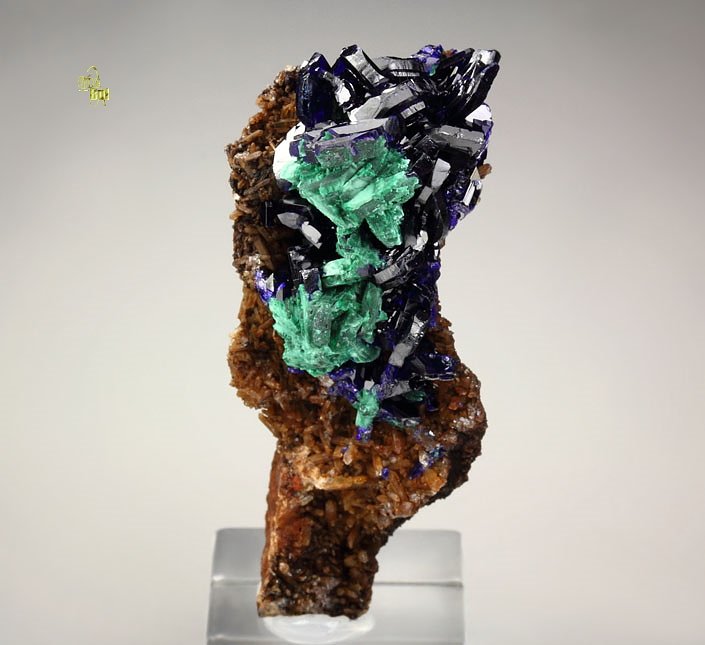 new find - AZURITE, MALACHITE pseudomorph