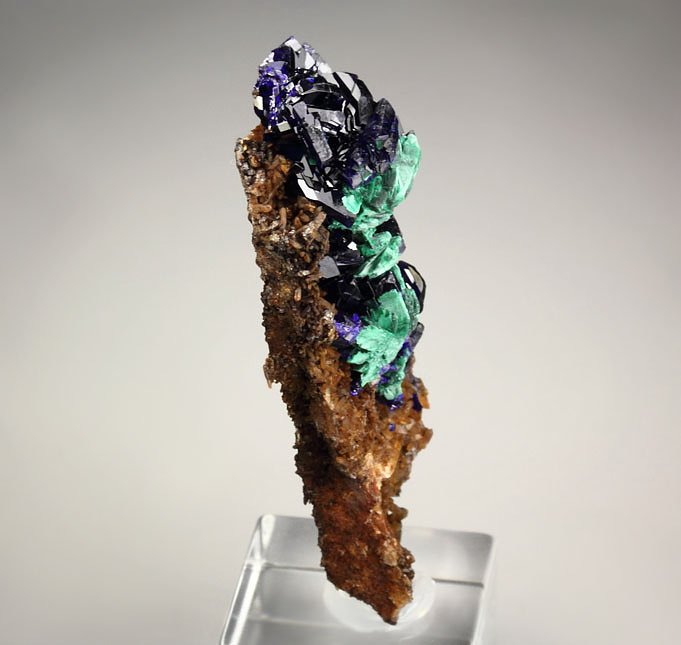 new find - AZURITE, MALACHITE pseudomorph