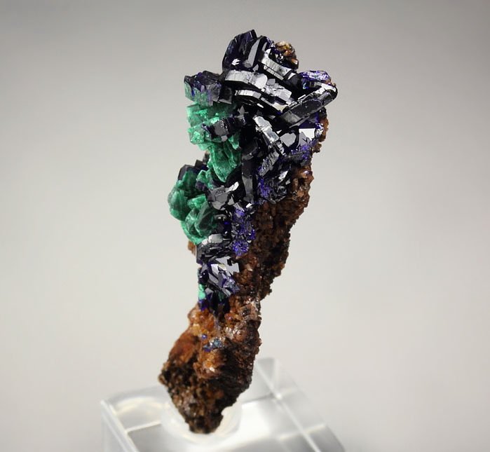 new find - AZURITE, MALACHITE pseudomorph