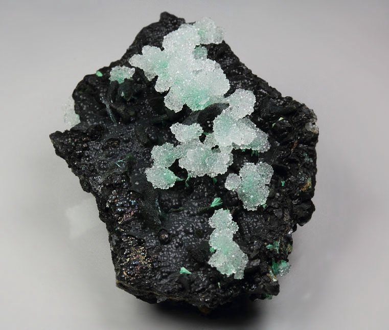 CALCITE, MALACHITE, GOETHITE