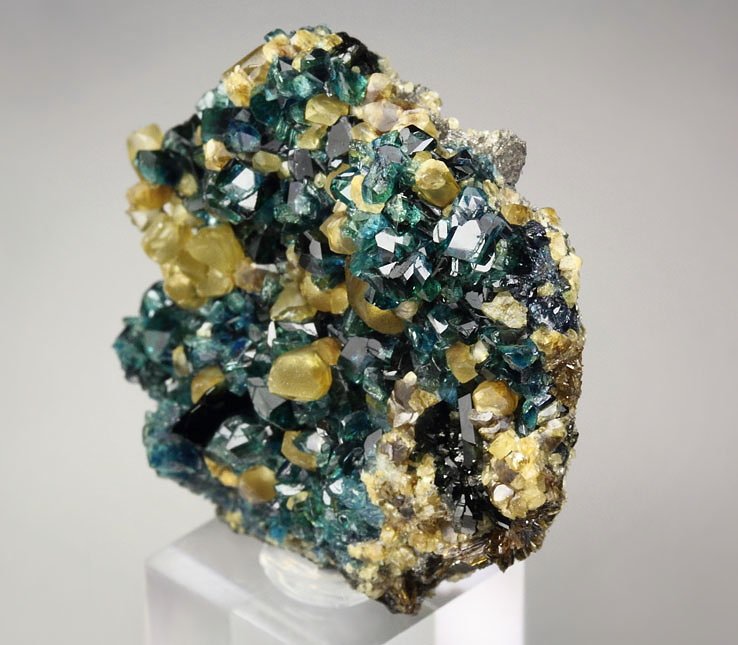 gem LAZULITE, gemmy KULANITE, SIDERITE