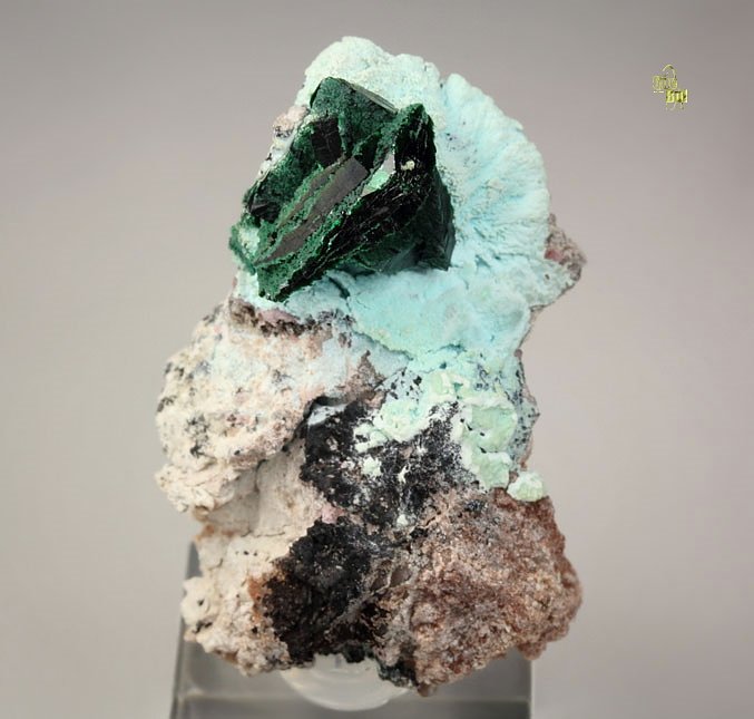 crystallized MALACHITE, CHRYSOCOLLA