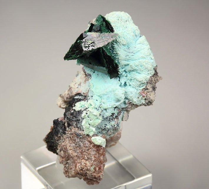 crystallized MALACHITE, CHRYSOCOLLA