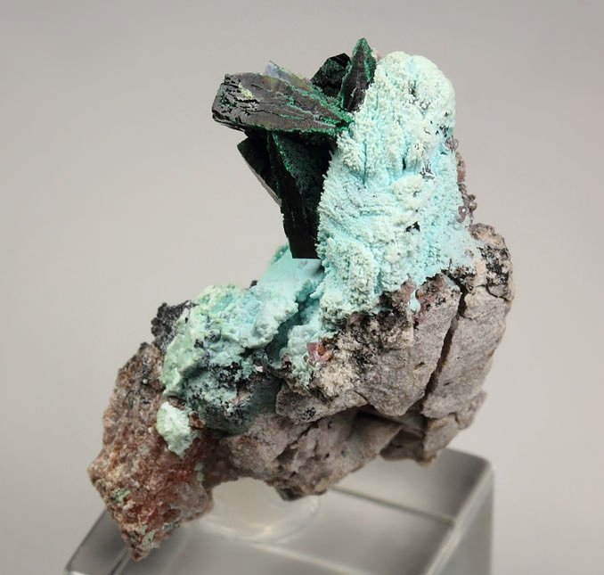 crystallized MALACHITE, CHRYSOCOLLA