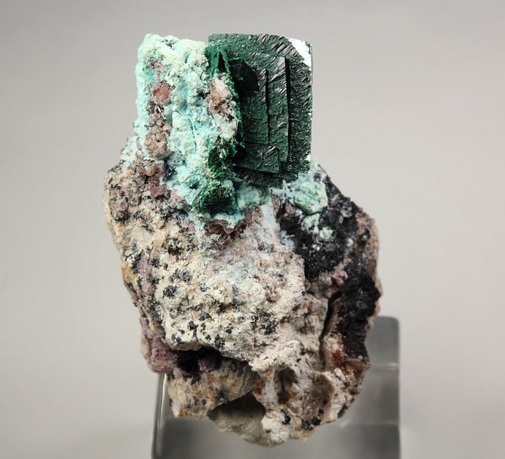 crystallized MALACHITE, CHRYSOCOLLA