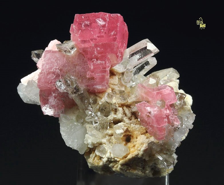 gemmy RHODOCHROSITE, QUARTZ