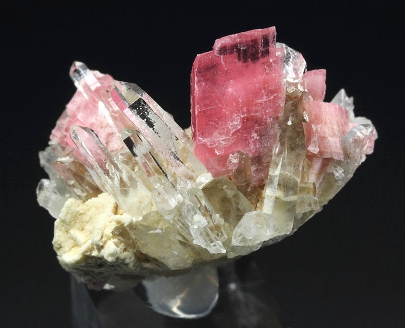 gemmy RHODOCHROSITE, QUARTZ