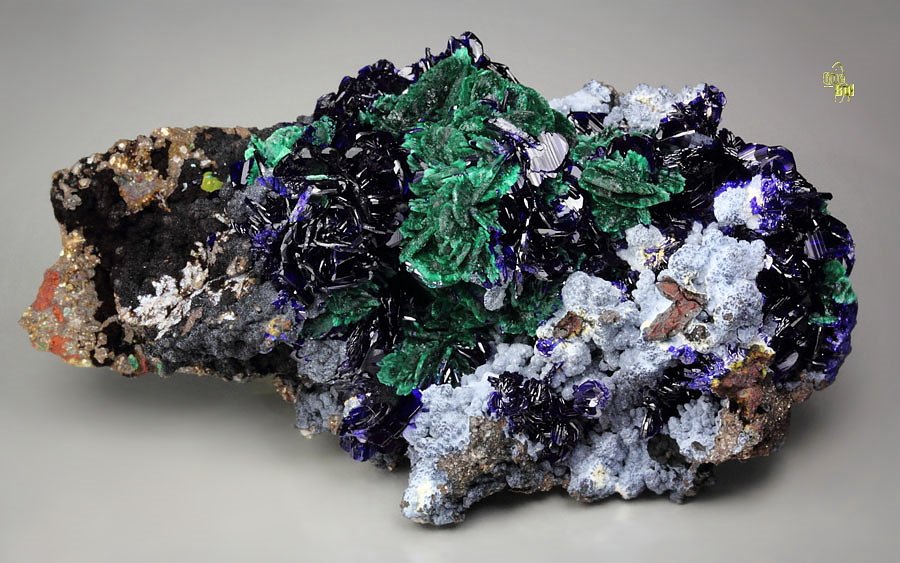 new find - AZURITE, MALACHITE pseudomorph