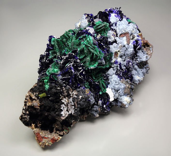 new find - AZURITE, MALACHITE pseudomorph