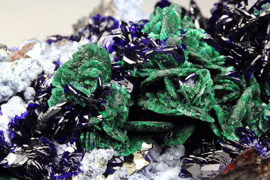 new find - AZURITE, MALACHITE pseudomorph