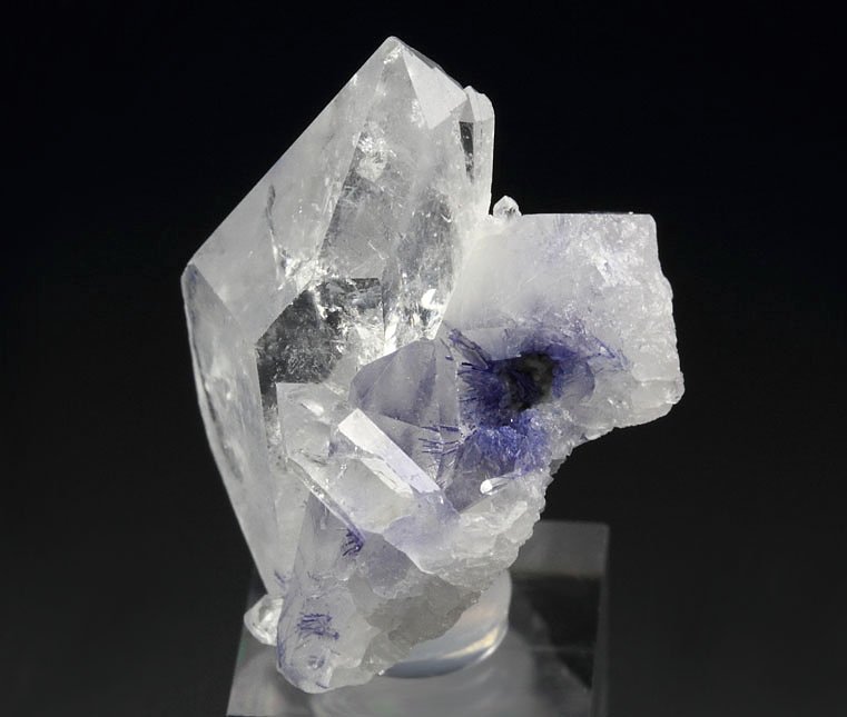 QUARTZ with DUMORTIERITE inclusions