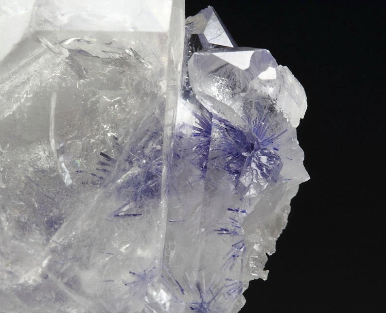 QUARTZ with DUMORTIERITE inclusions