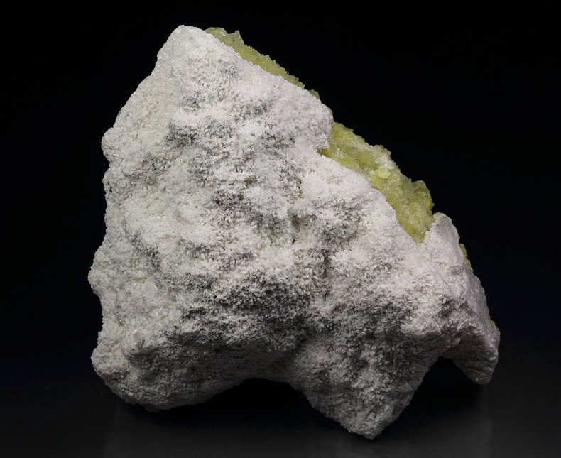 GONNARDITE epimorph after CALCITE, CALCITE