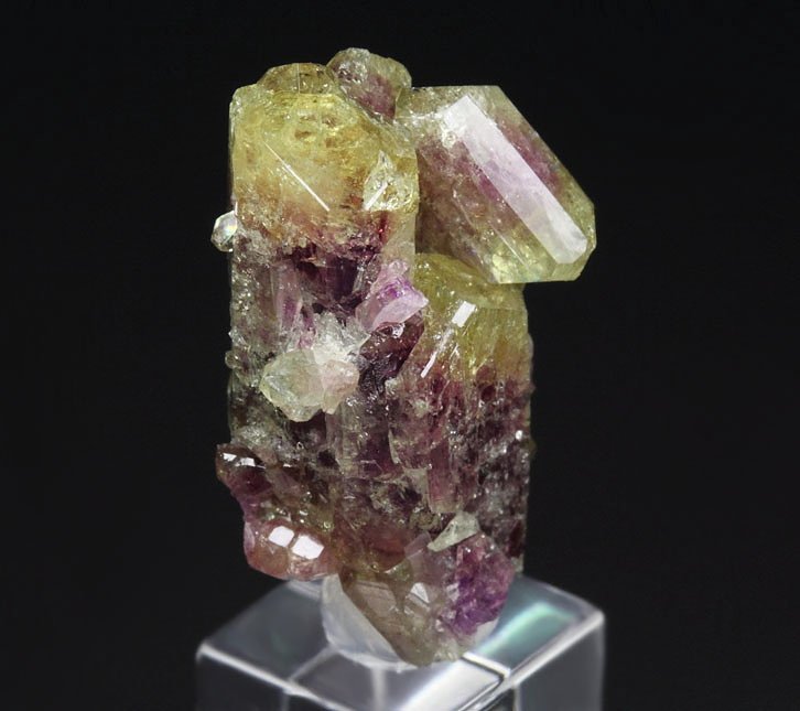 bi-terminated VESUVIANITE bi-color