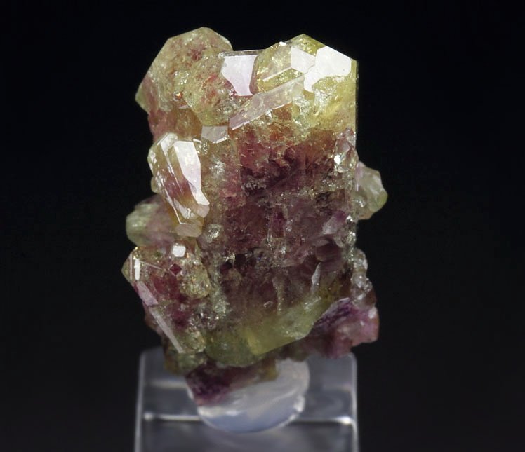 bi-terminated VESUVIANITE bi-color