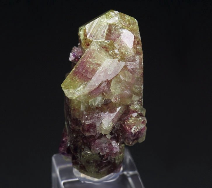 bi-terminated VESUVIANITE bi-color