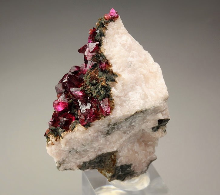 gem ROSELITE, HETEROGENITE