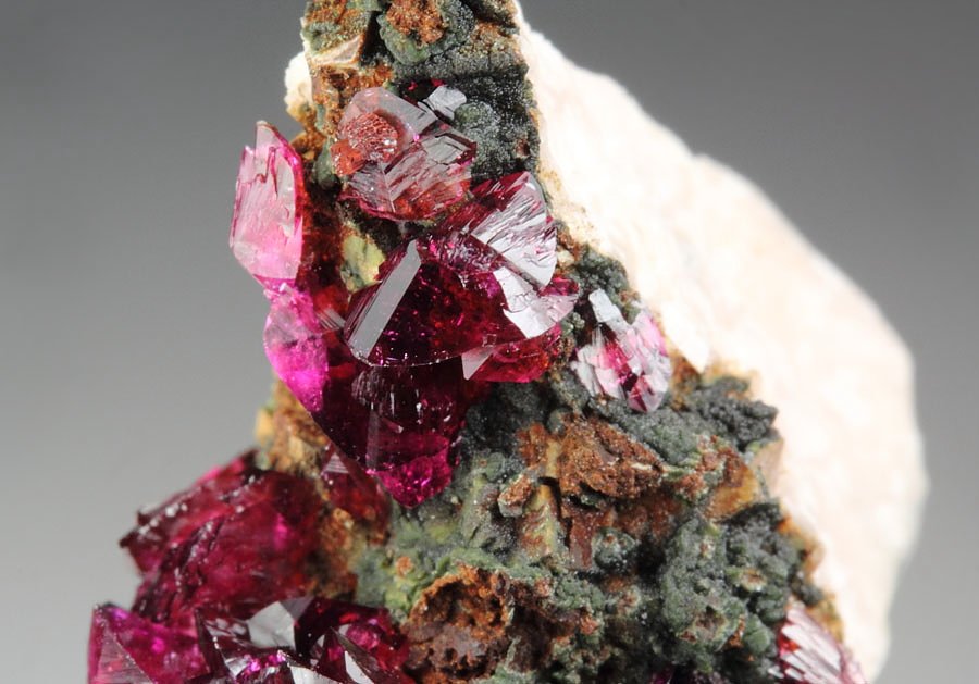 gem ROSELITE, HETEROGENITE