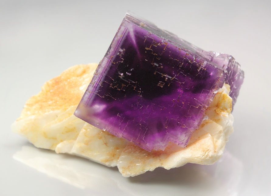 FLUORITE with PHANTOMS, BARYTE