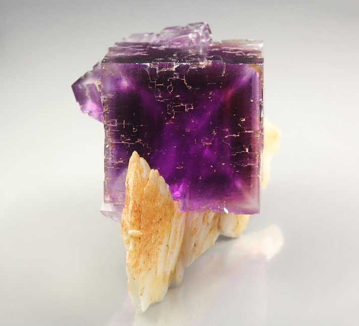 FLUORITE with PHANTOMS, BARYTE