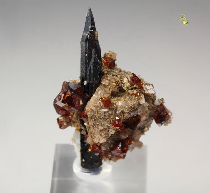 gemmy MANGANONEPTUNITE, CATAPLEIITE pseudomorph after SODALITE, AEGIRINE, SERANDITE