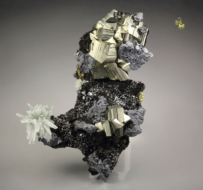 PYRITE, GALENA, QUARTZ, SPHALERITE