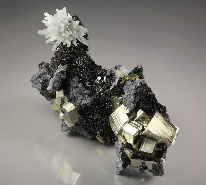 PYRITE, GALENA, QUARTZ, SPHALERITE