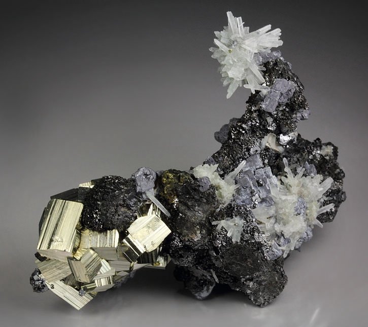 PYRITE, GALENA, QUARTZ, SPHALERITE