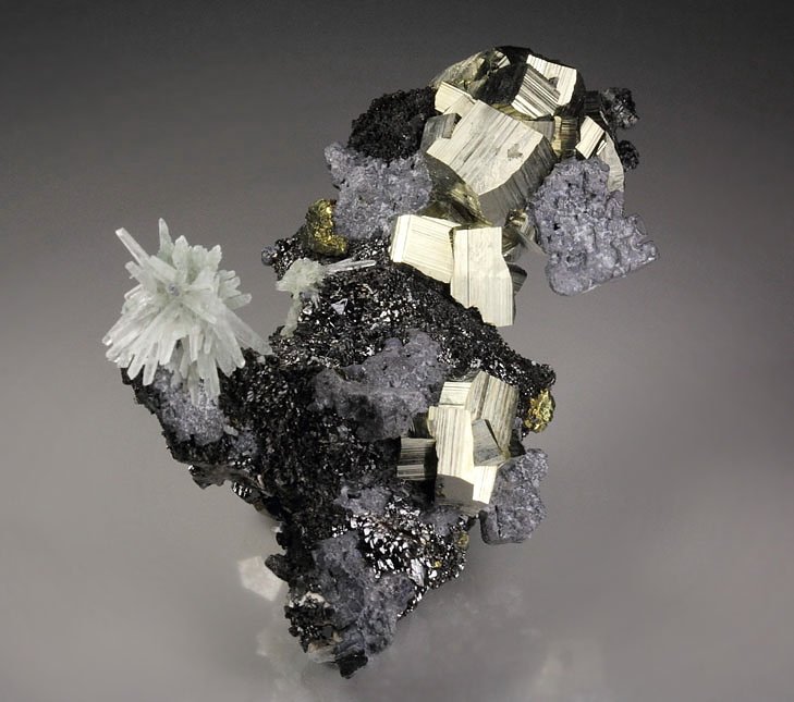 PYRITE, GALENA, QUARTZ, SPHALERITE