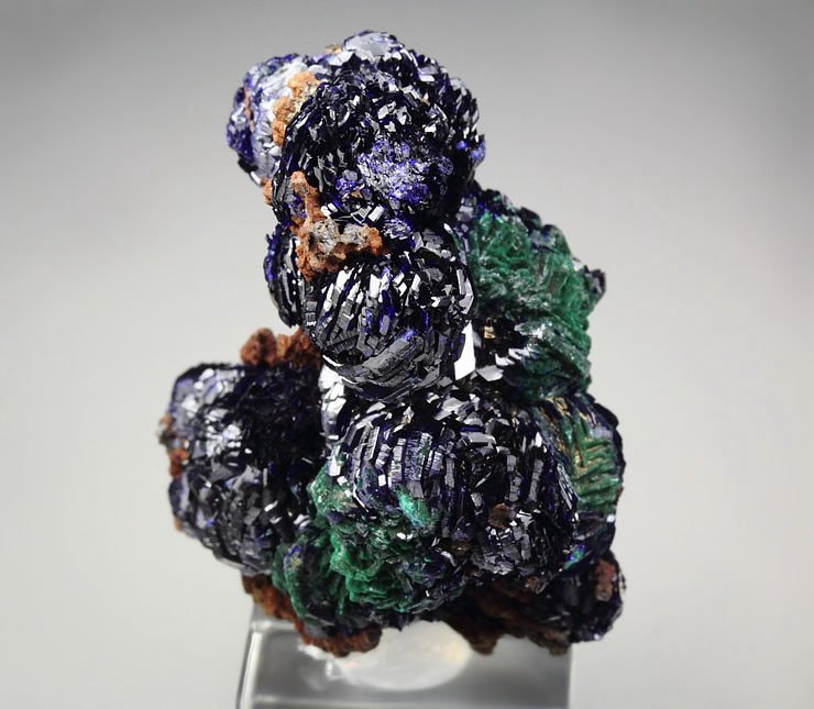 AZURITE, MALACHITE pseudomorph