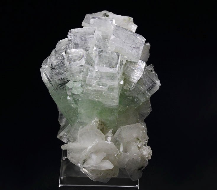 FLUORAPOPHYLLITE-(K) disco ball, STILBITE