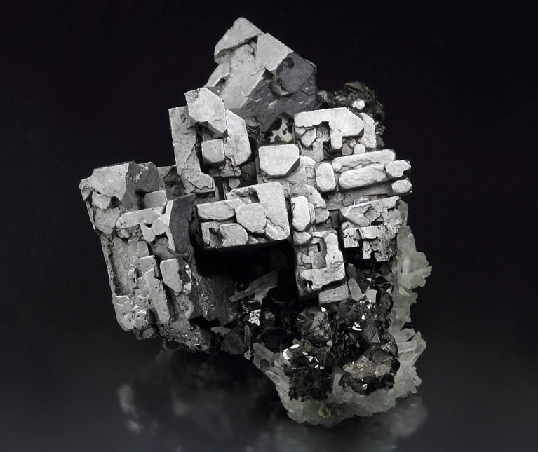 skeletal GALENA, SPHALERITE, QUARTZ