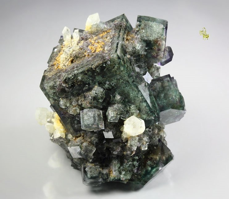 FLUORITE with PHANTOMS, QUARTZ